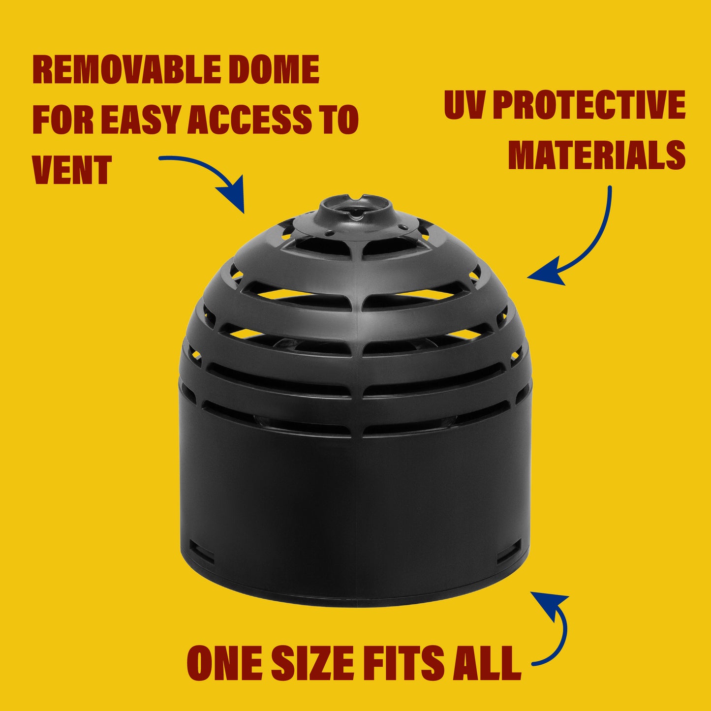 RatCapz Rodent-Proof Roof Vent Cap - Rodent Stoppers